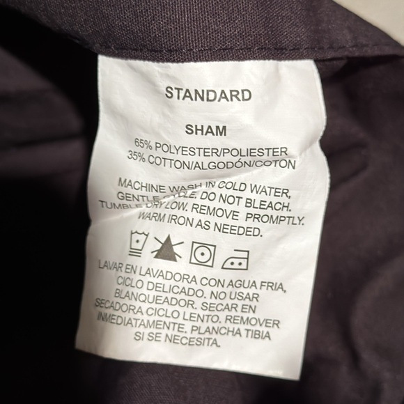 Black pillow SHAM pillow case pillowcase cover standard size - Picture 4 of 4